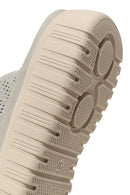 Woman Grey Thick-Soled Fabric Comfort Slippers | Derimod