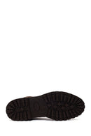 Male Brown Zip Closure Suede Boots | Derimod