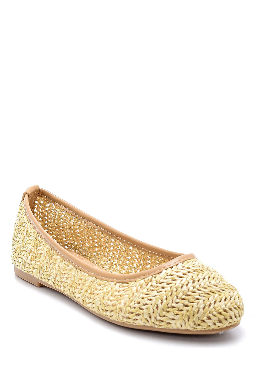 Women's Straw Ballerinas