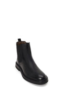 Male Black Leather Chelsea Boots | Derimod