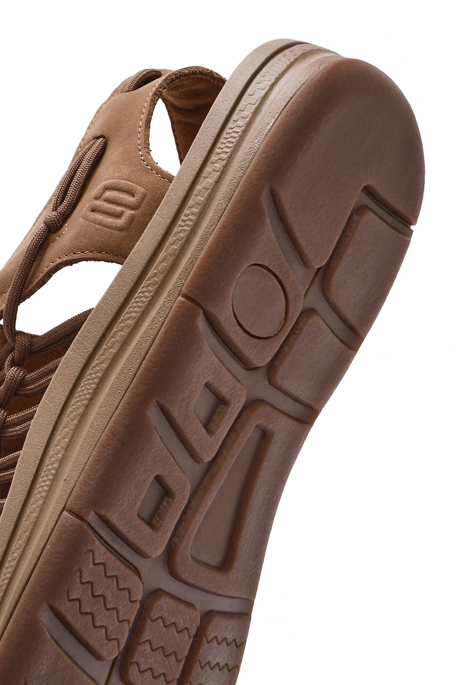 Men's Mink Braided Leather Sandals