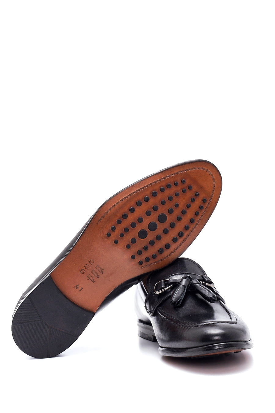 Men's Black Leather Classic Loafer
