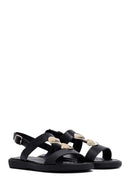 Woman Black Accessory Detailed Sandals | Derimod