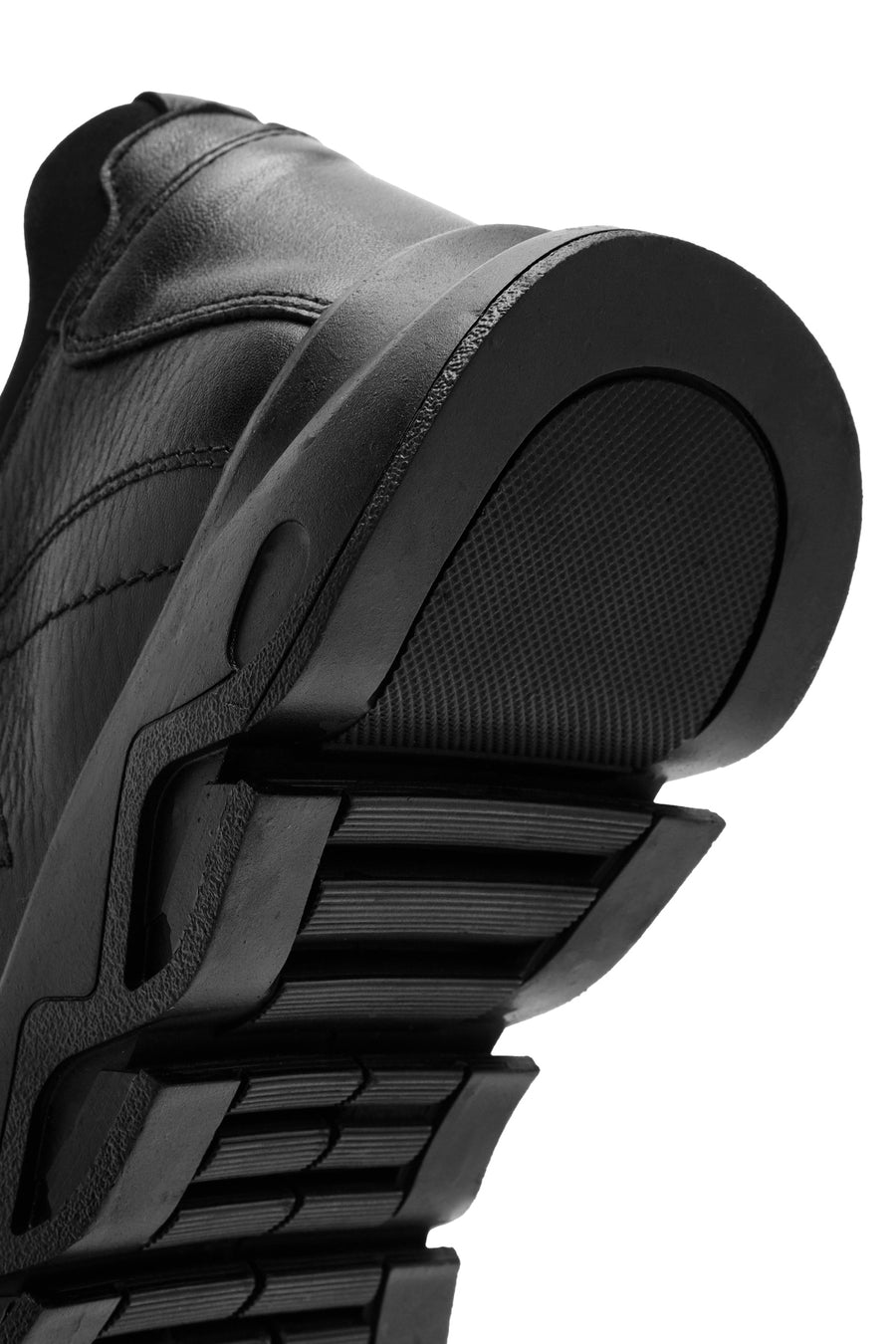 Men's Black Lace-up Leather Casual Shoes