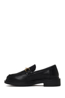 Kadın Siyah Tokalı Maskülen Loafer | Derimod