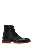 Men's Leather Zippered Boots | Derimod