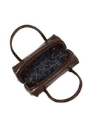Woman Brown Long Strap Snake Print Shoulder Bag | Derimod