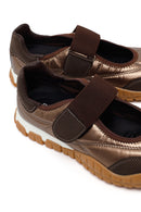 Woman Brown Strappy Sporty Ballerine flats | Derimod