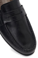 Men's Black Leather Casual Loafer | Derimod