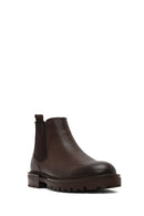 Men's Brown Leather Chelsea Boot | Derimod