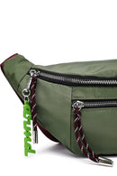 Women's Green Mini Fabric Crossbody Bag | Derimod