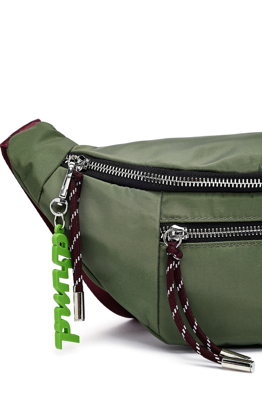 Women's Green Mini Fabric Crossbody Bag