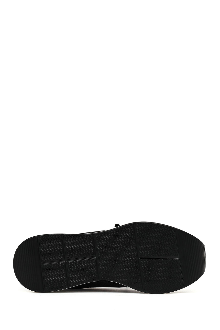 Women's Black Lace-Up Wedge Heel Sneakers