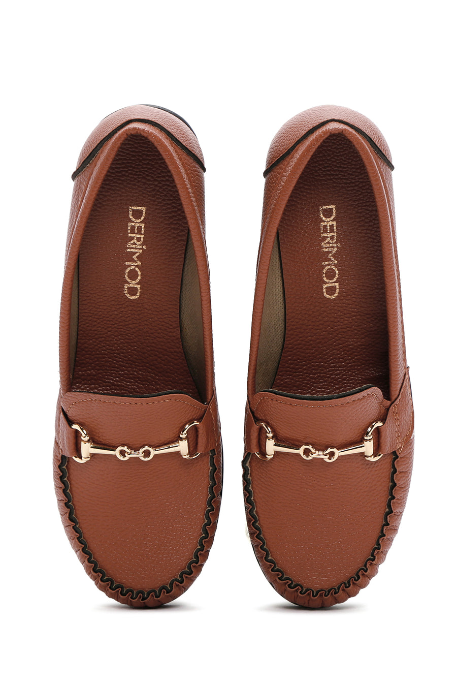 Kadın Taba Dolgu Topuk Loafer