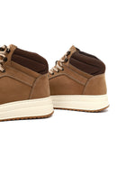 Men's Beige Lace-Up Thick-Soled Nubuck Leather Sports Boots | Derimod