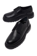 Male Black Lace-Up Leather Casual Shoes | Derimod