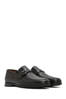 Men's Black Leather Classic Loafer | Derimod
