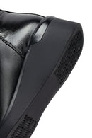 Woman Black Zippered Wedge Heeled Boots | Derimod
