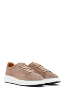 Male Beige Lace-Up Suede Leather Sneaker | Derimod