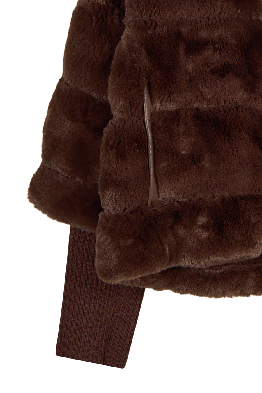 Dolomiti Woman Brown Short Teddy Coats