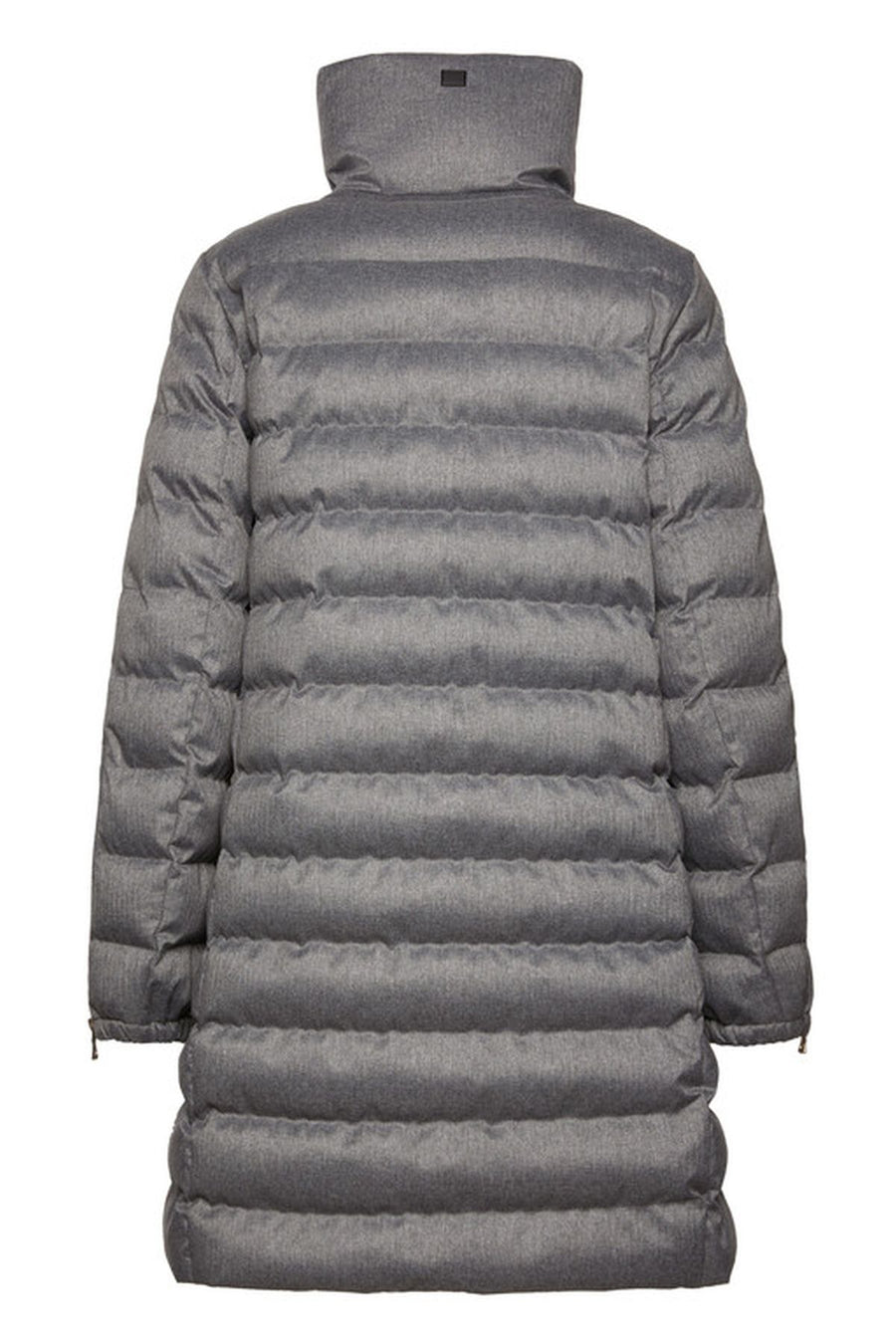 Geox Women's Gray Ilde Long Coat with Fur Inside