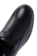 Men's Black Leather Commfort Loafer | Derimod