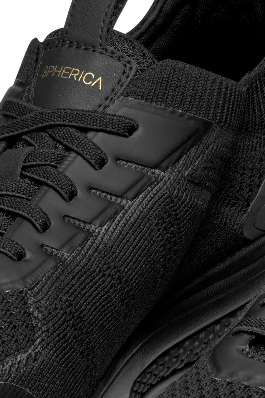 Geox Men's Black Spherica Lace-up Leather Sneaker