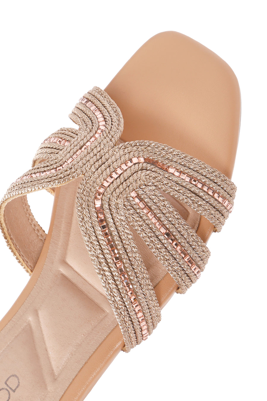 Women's Beige Stone Slippers