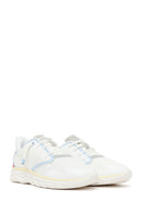 Derimod Zero Woman White Lace-Up Chunky-Soled Fabric Sneakers | Derimod