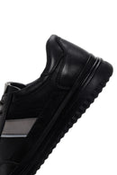 Men's Black Lace-up Leather Sneaker | Derimod