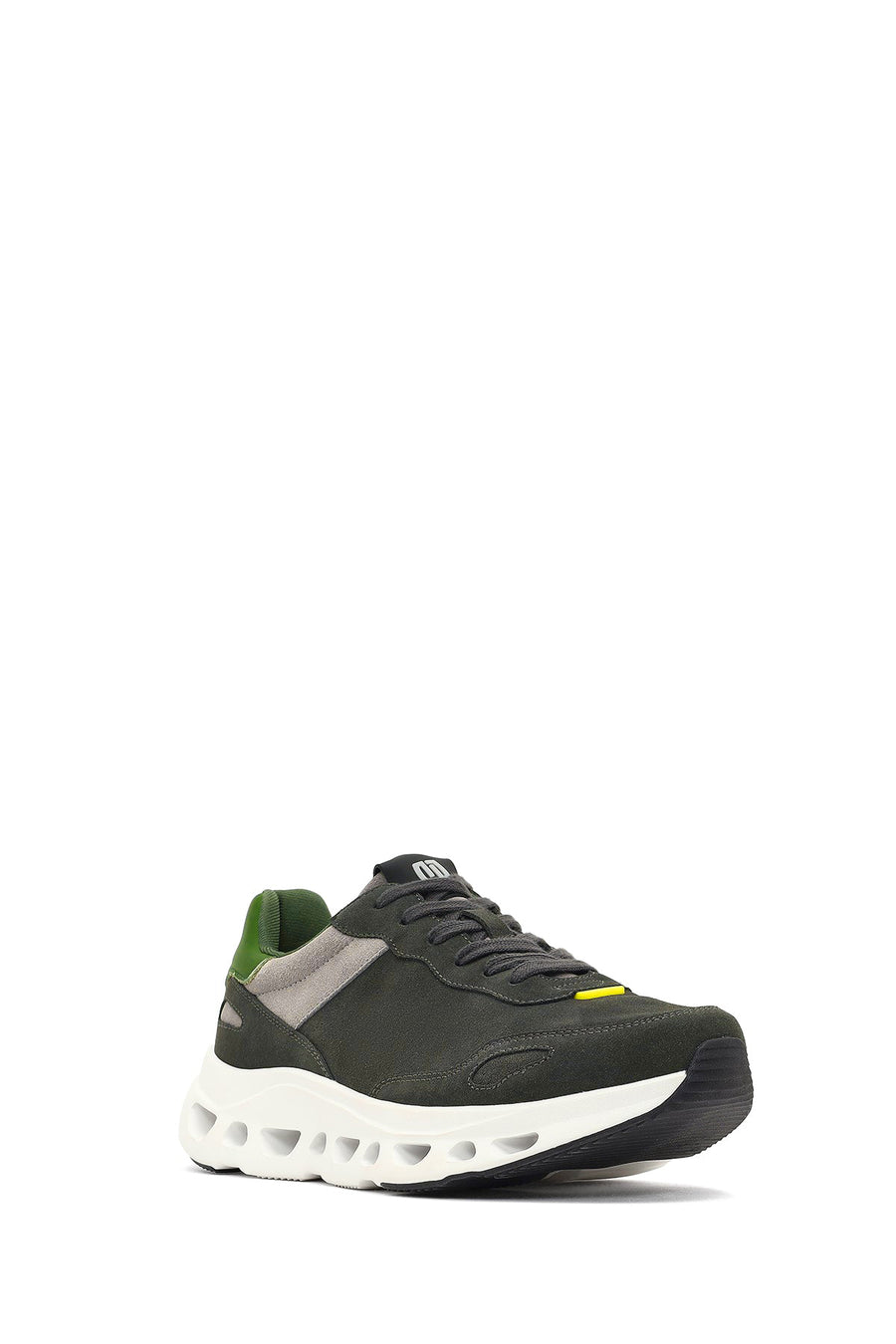 Derimod Studio Men's Dark Green Lace-Up Thick-Soled Sneaker