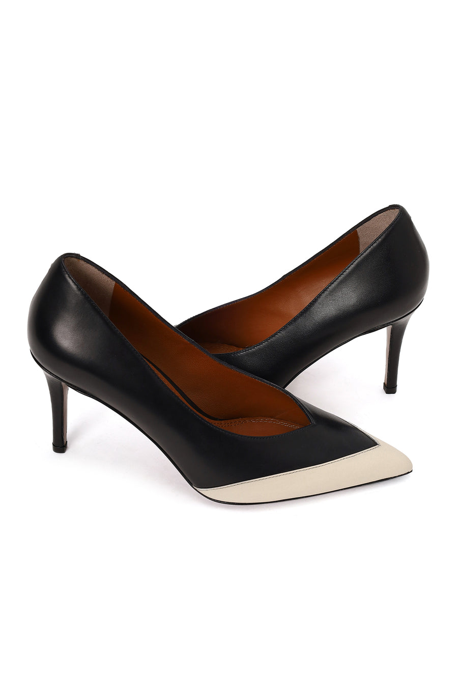 Kadın Siyah İnce Topuklu Deri Stiletto