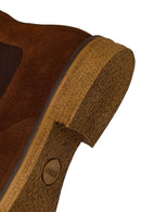 Male Brown Suede Chelsea Boots | Derimod