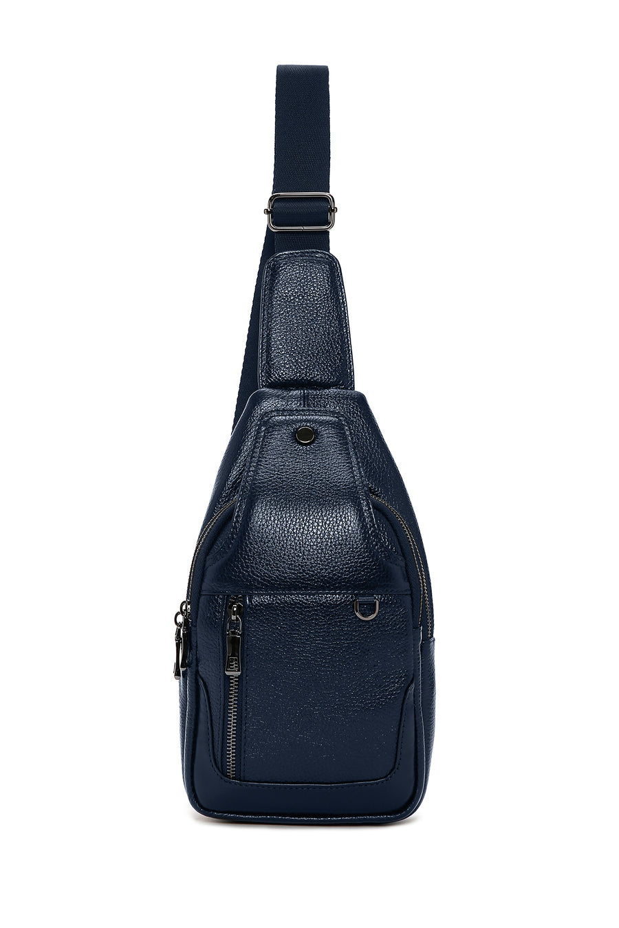 Men's Navy Blue Leather Crossbody Bag 23SBD3100FT | Derimod