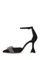Women's Black Heeled Leather Shoes | Derimod