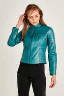 Nina Women's Leather Jacket | Derimod
