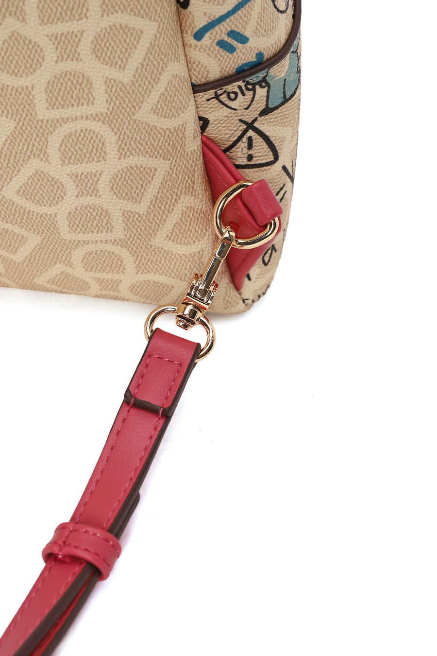 Woman Multicolored Printed Backpack