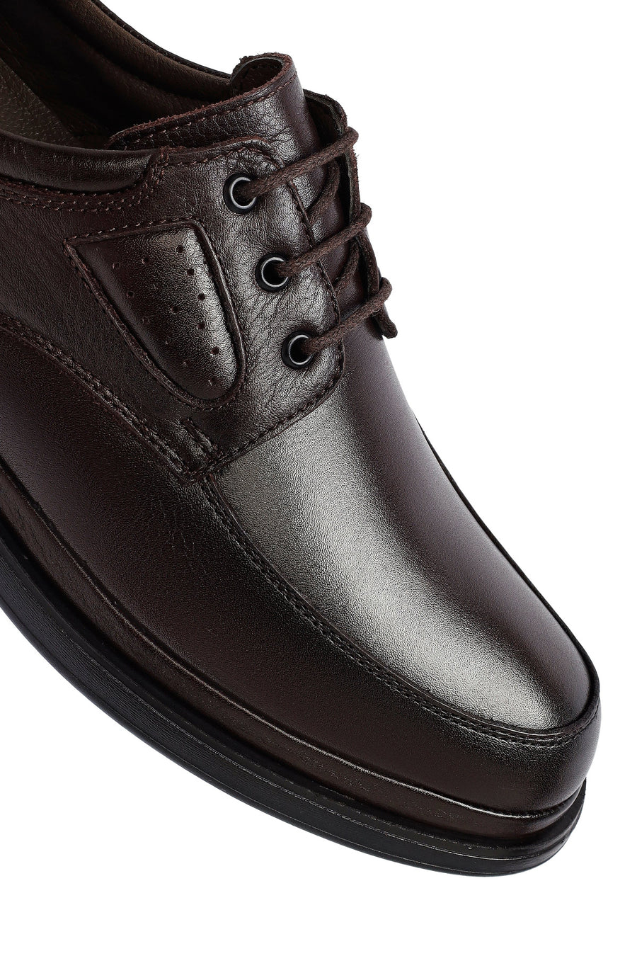 Men's Brown Lace Up Leather Casual Shoes