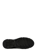 Men's Black Lace-up Leather Sneaker | Derimod