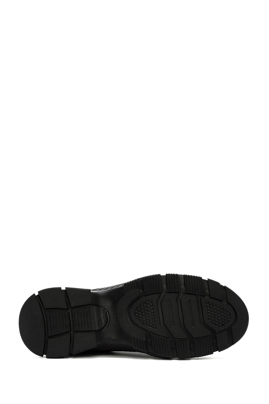 Men's Black Lace-up Leather Sneaker