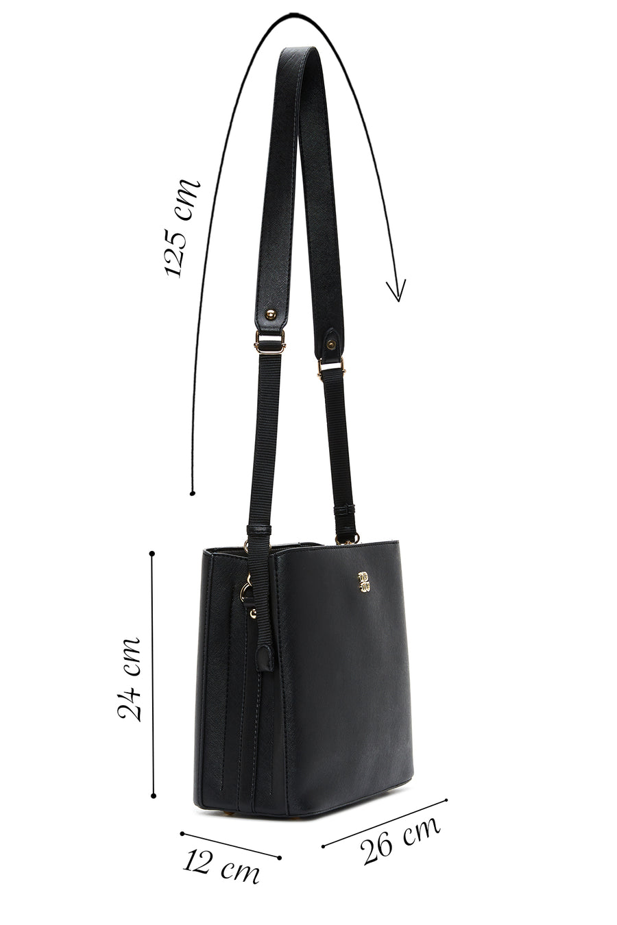 Women's Black Crossbody Bag