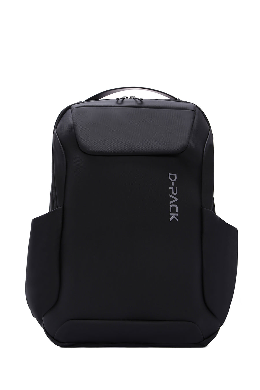 D-Pack Unisex Black Technological Fabric Hardcase Backpack