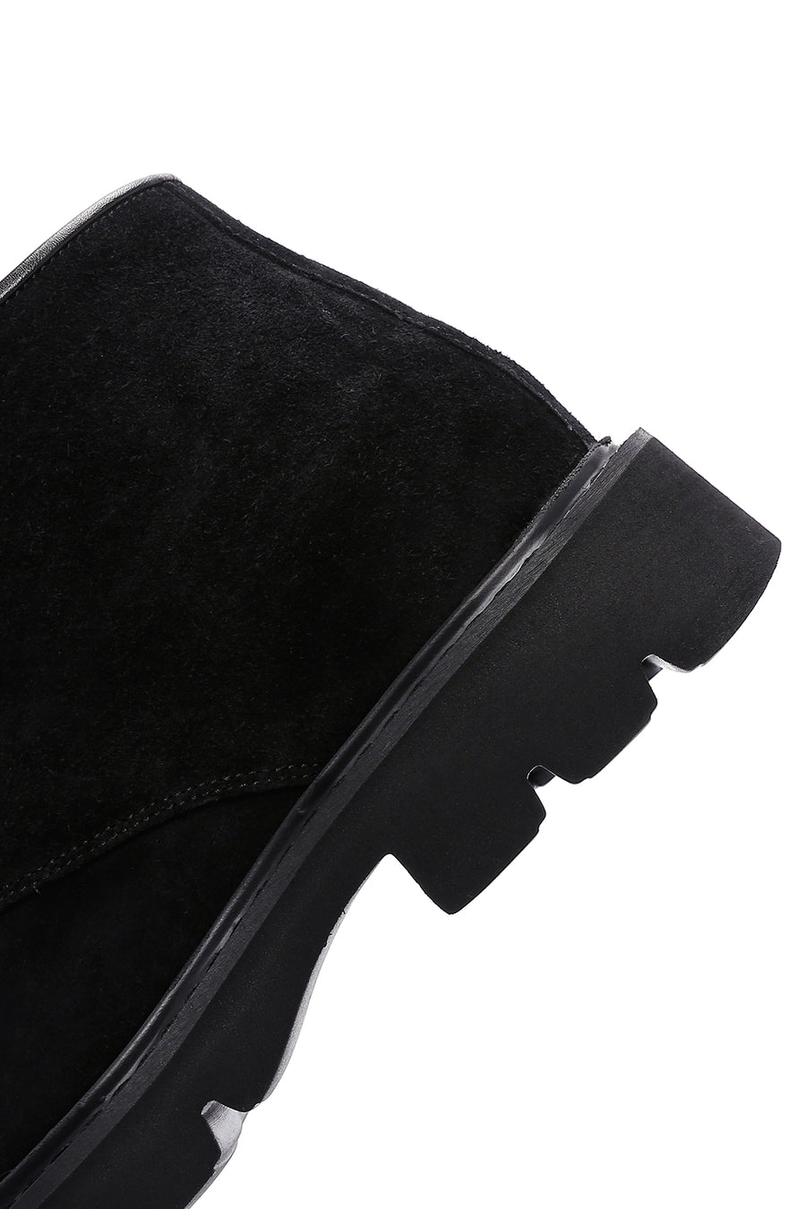 Men's Black Suede Leather Boots