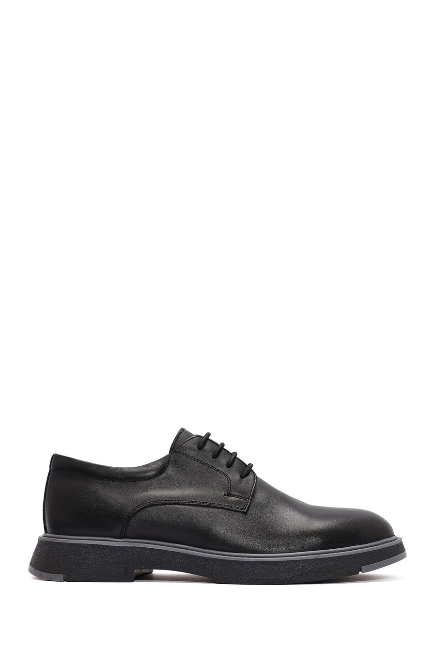 Men's Black Lace Up Leather Casual Shoes 25WFD688218 | Derimod