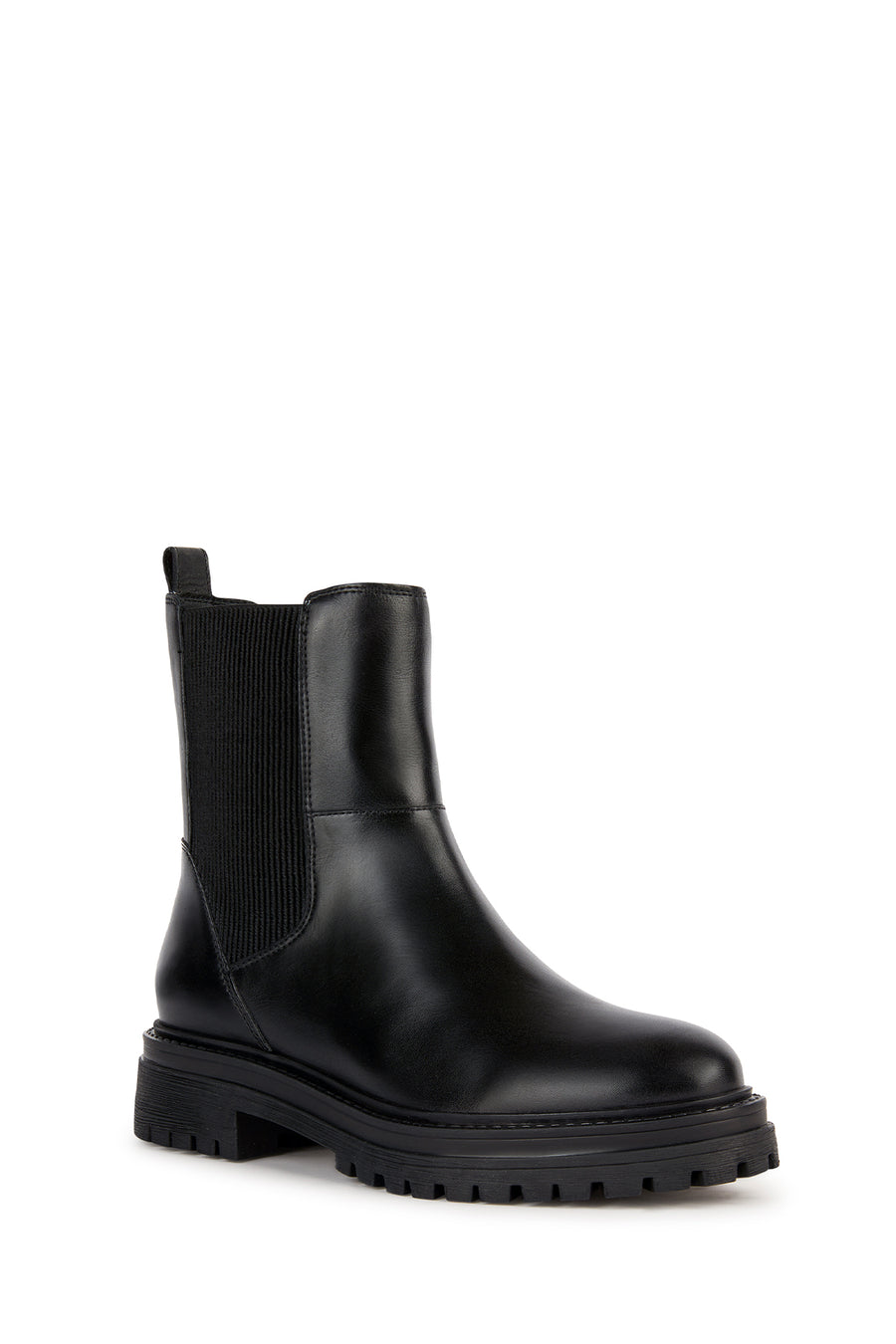 Geox Women's Black Iridea Zippered Leather Boots