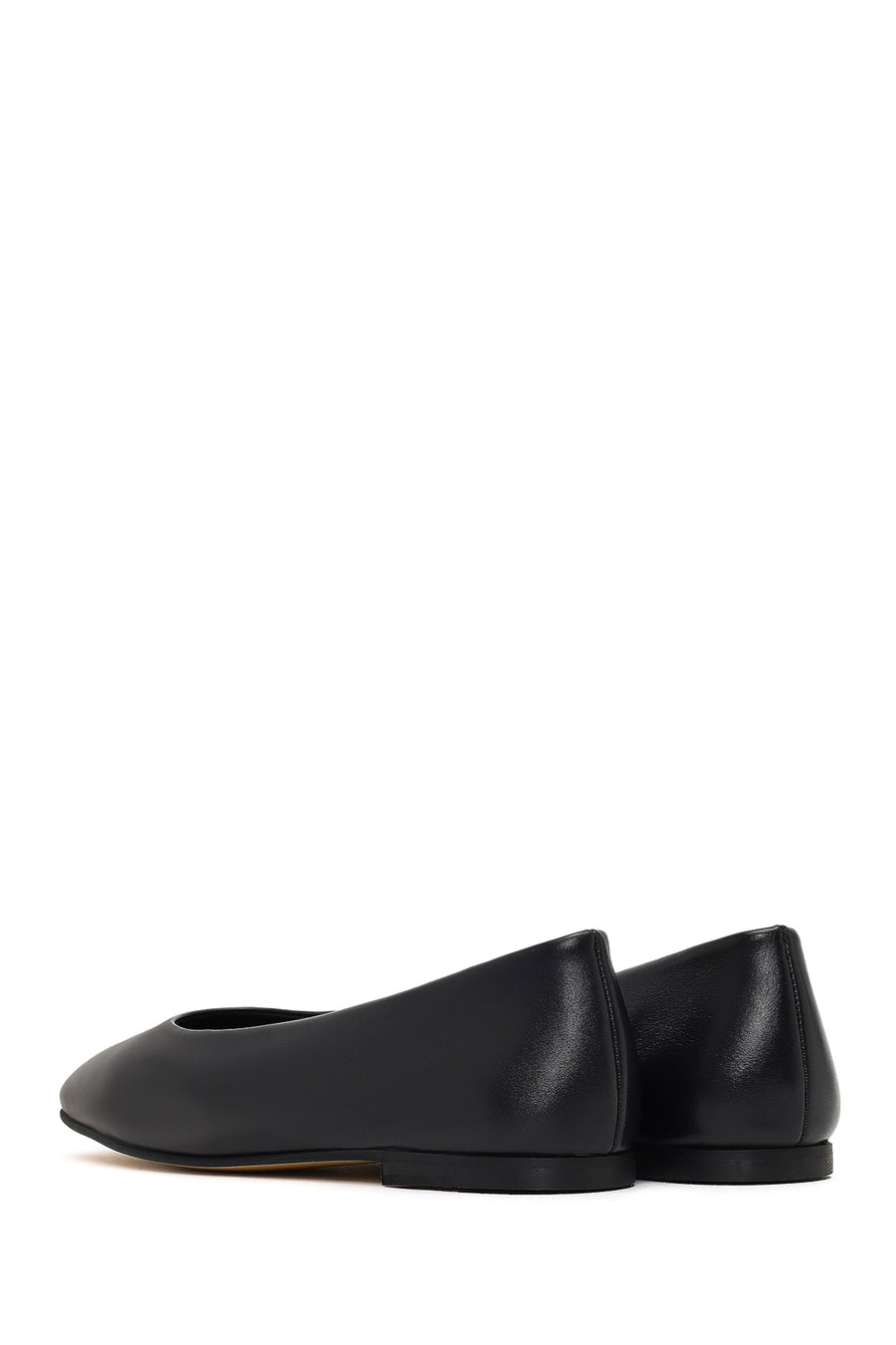 Women's Black Classic Leather Ballet Flat