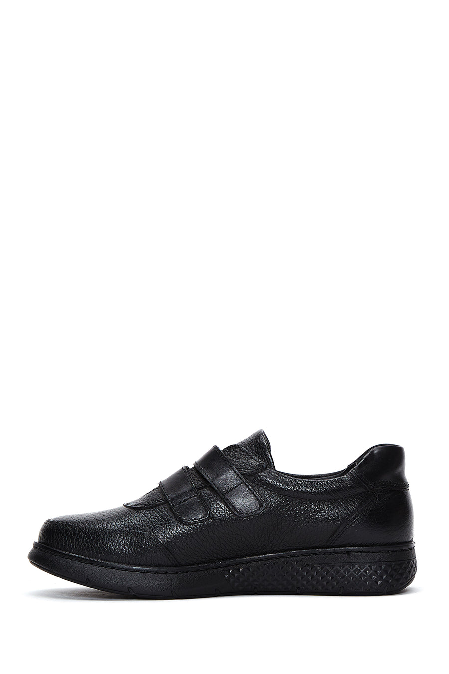 Women's Black Leather Comfort Shoes