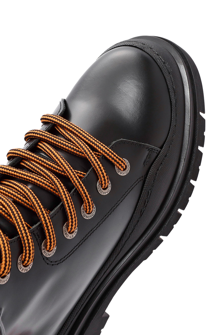 Harley Davidson Women's Black Jimmy Zipper Leather Combat Boots
