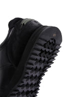 Men's Black Leather Suede Detailed Sneaker | Derimod
