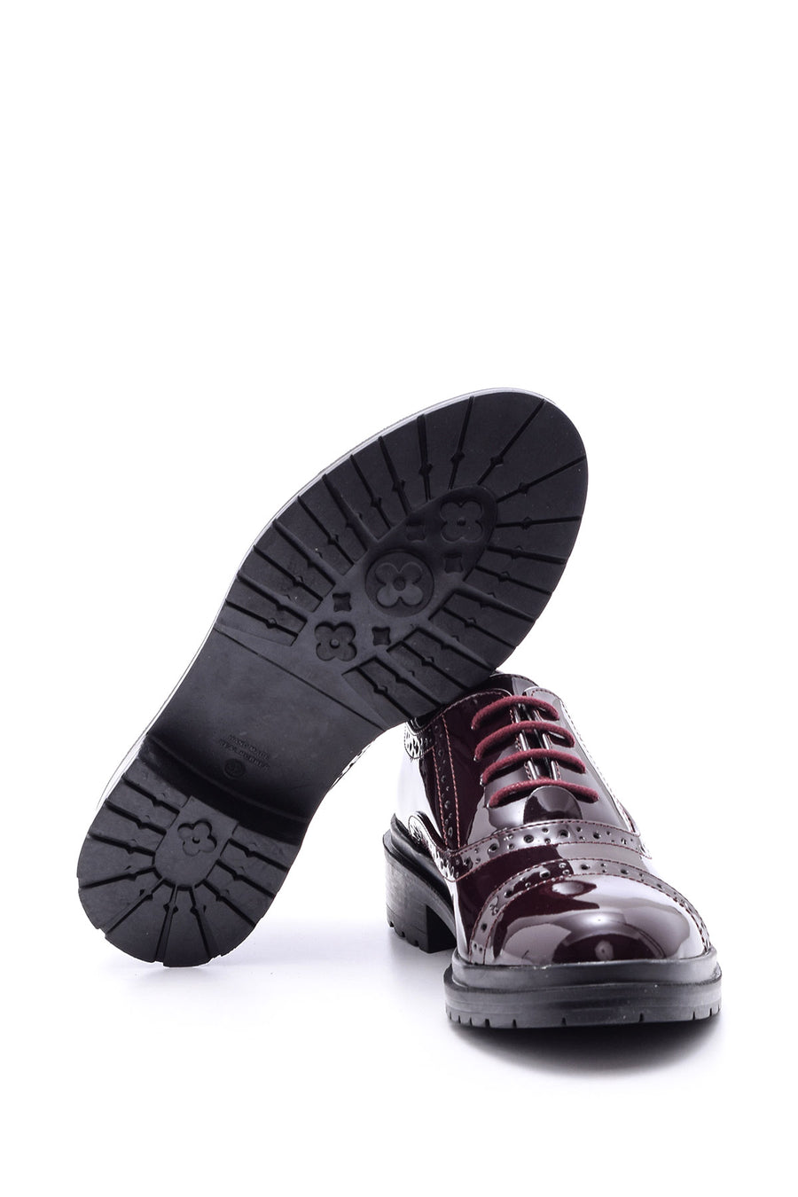 Women's Lace-Up Classic Patent Leather Shoes